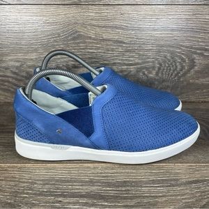 Kizik Women's Size 8.5 Vienna Marine Blue Nubuck Leather Slip-On Sneakers